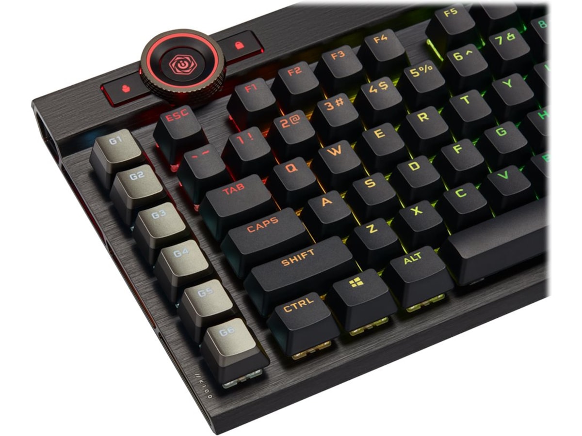 CORSAIR K100 RGB Optical-Mechanical Gaming Keyboard (mörkgrå) Gamingtangentbord