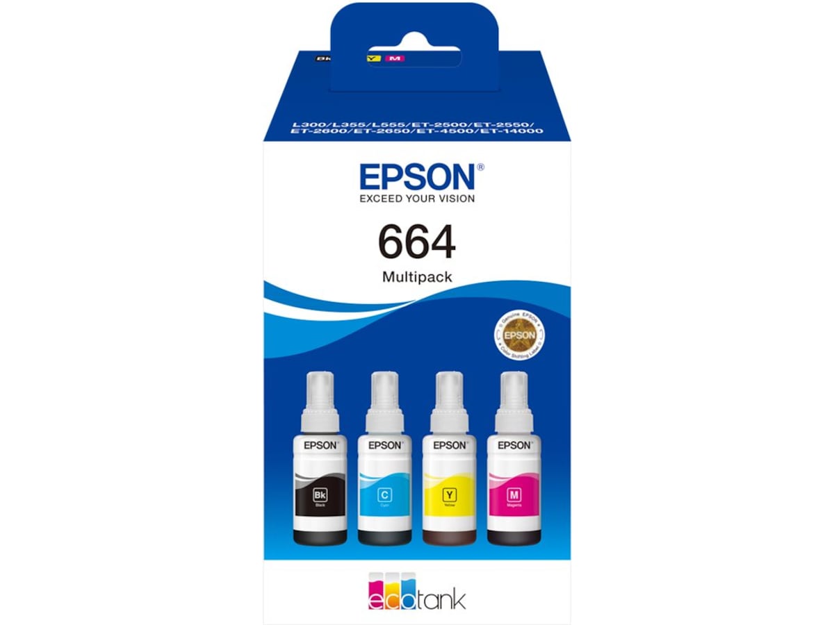 Epson Bläck 664 EcoTank 4-colour Multipack Bläckpatron