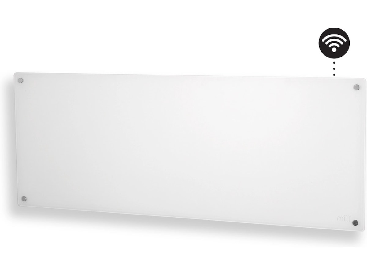 Mill Glas WiFi Gen 3 Panelelement 1300W (vit) Panelelement