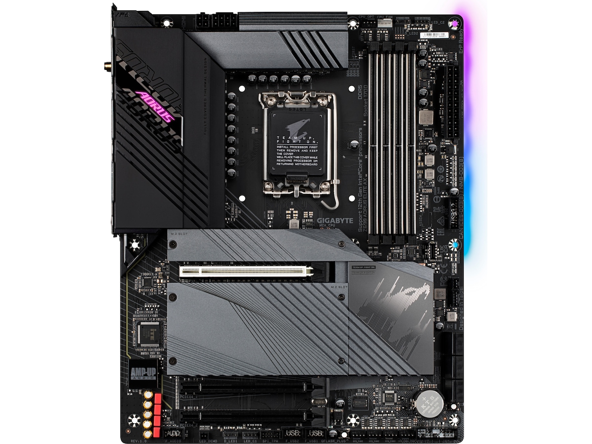 Gigabyte Z690M AORUS ELITE AX DDR4 Moderkort Intel Socket Komplett se