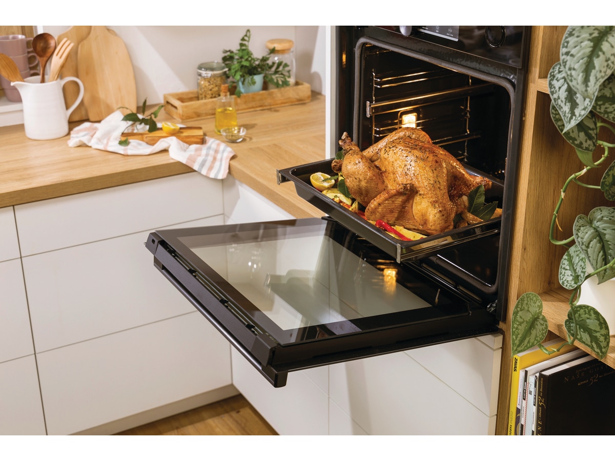 Gorenje BPSA6747A08BGWI Inbyggd pyrolysugn (svart) Ugn