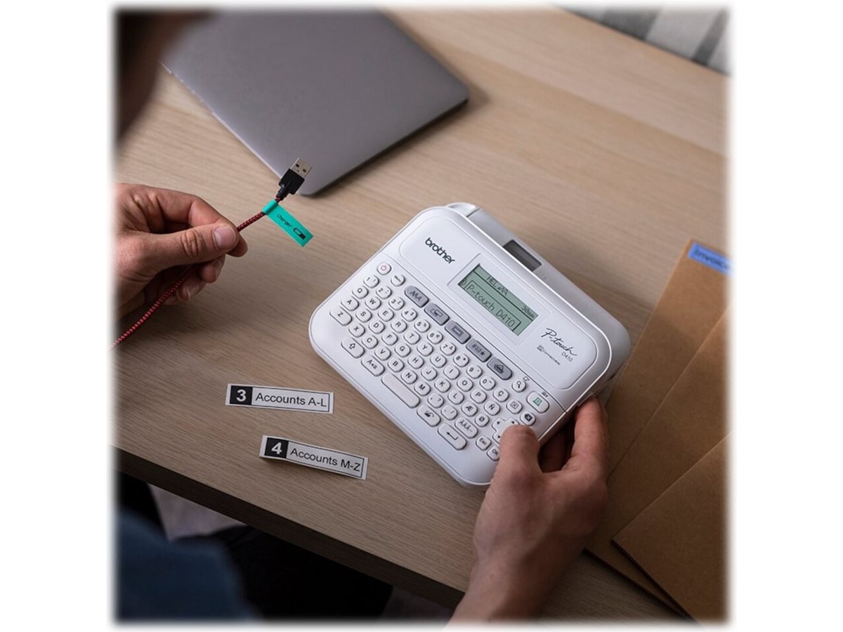 Brother Etikettskrivare USB PTD410 Etikett & märkmaskin
