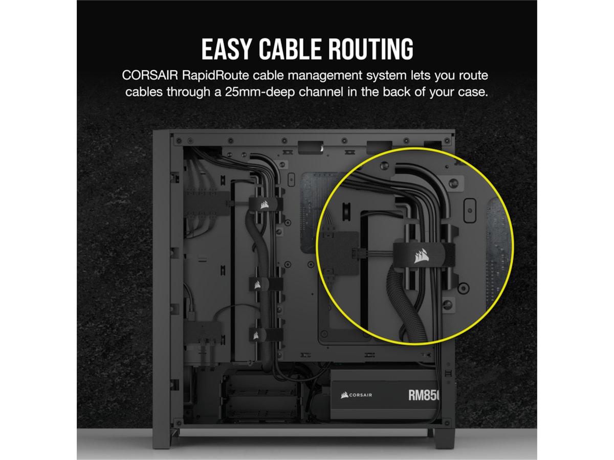 Corsair iCUE 4000D RGB Airflow Mid-Tower (svart) Midi tower