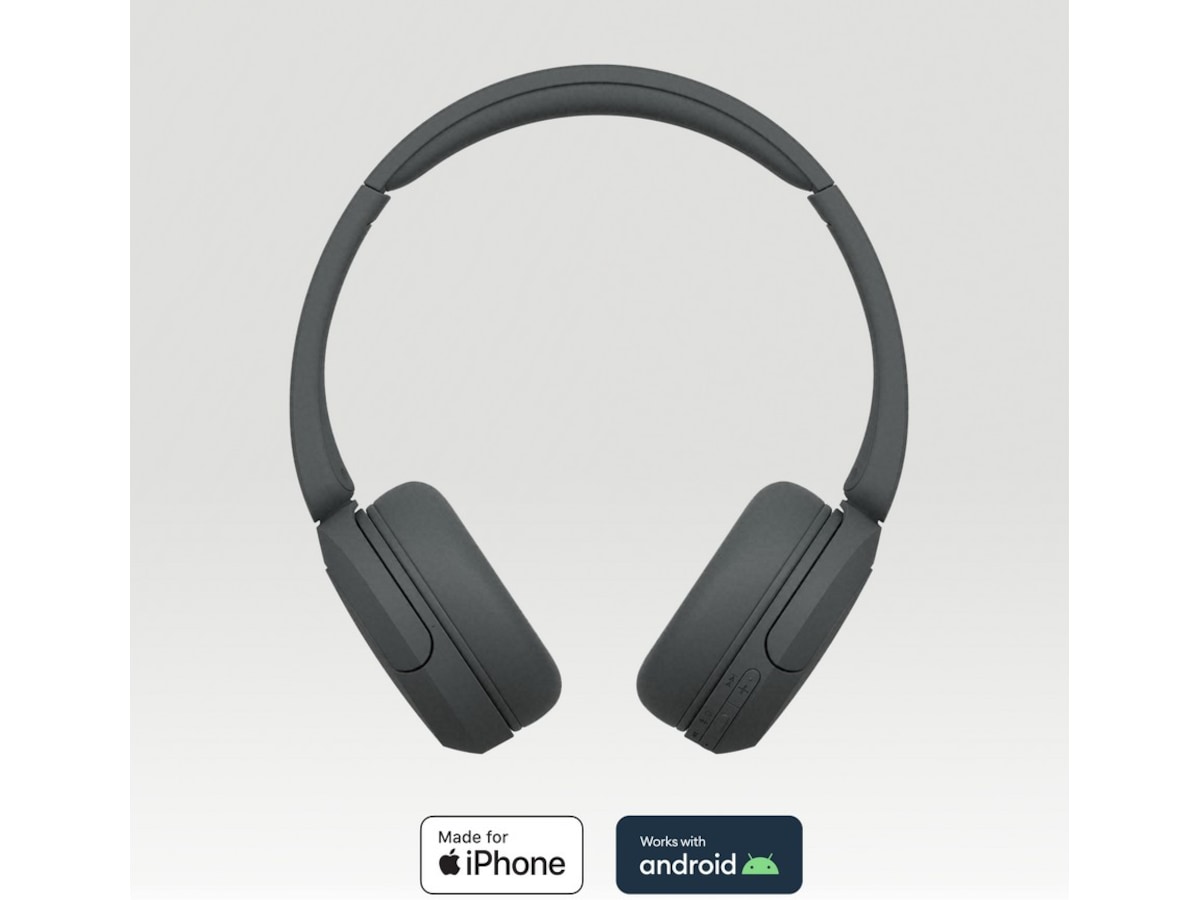 Sony WH-CH520 trådlösa hörlurar, On-Ear (svart) Hörlurar