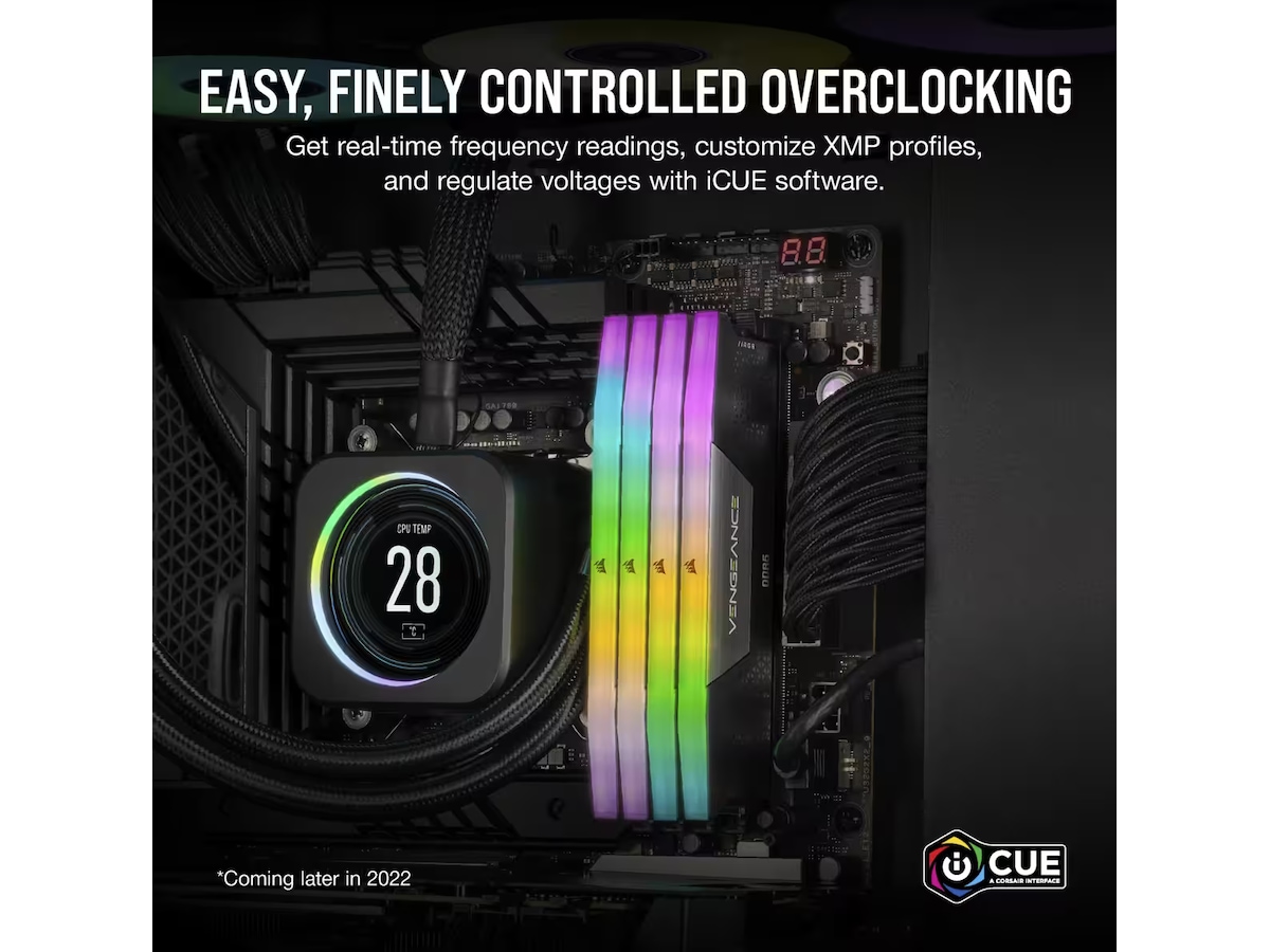 Corsair Vengeance RGB DDR5 5600MHz 96GB (svart) Minne