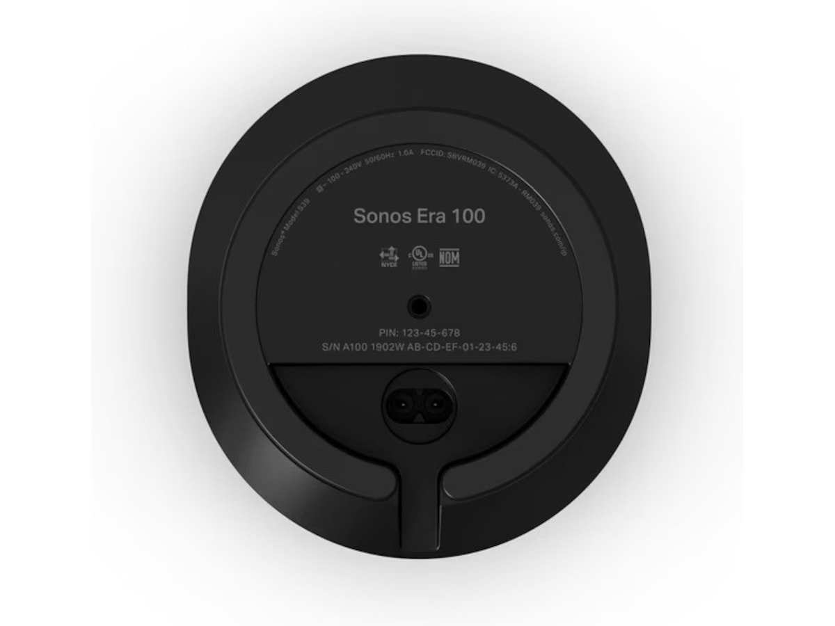 Sonos Era 100 Trådlös Högtalare (svart) 2-pack Högtalare