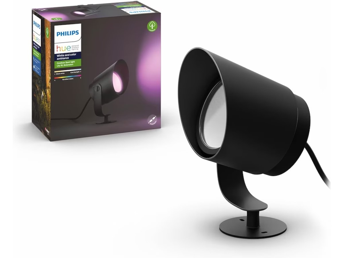 Philips Hue Lily XL spotlight för utomhusbruk (svart) Golvlampa