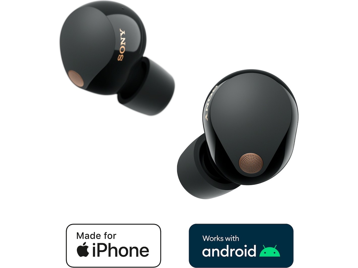 Sony WF-1000XM5 Trådlösa Hörlurar, In-ear (svart) In-ear hörlurar