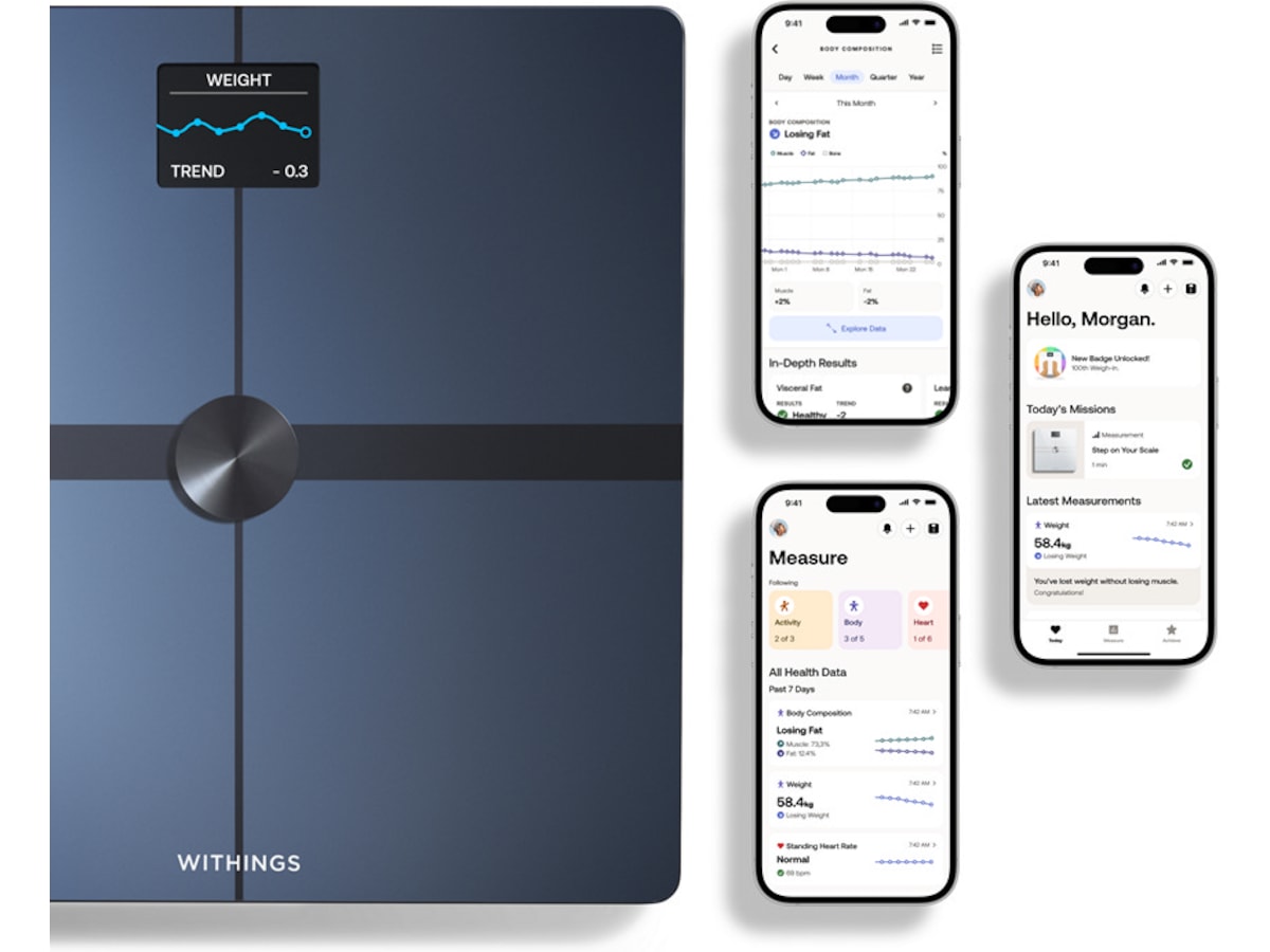Withings Body Smart Wi-Fi badvåg (svart) Personvågar