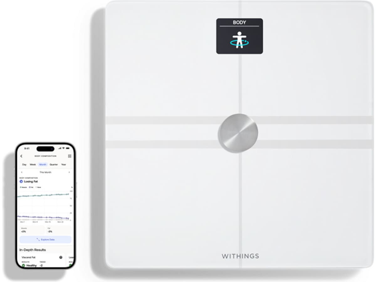 Withings Body Comp Wi-Fi smart badvåg (vit) Personvågar