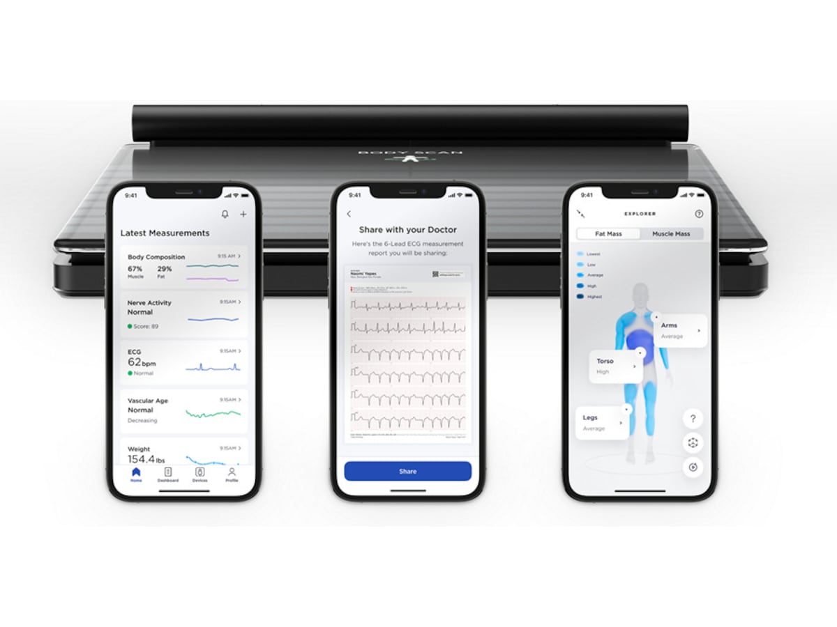 Withings Body Scan smart badvåg (svart) Personvågar