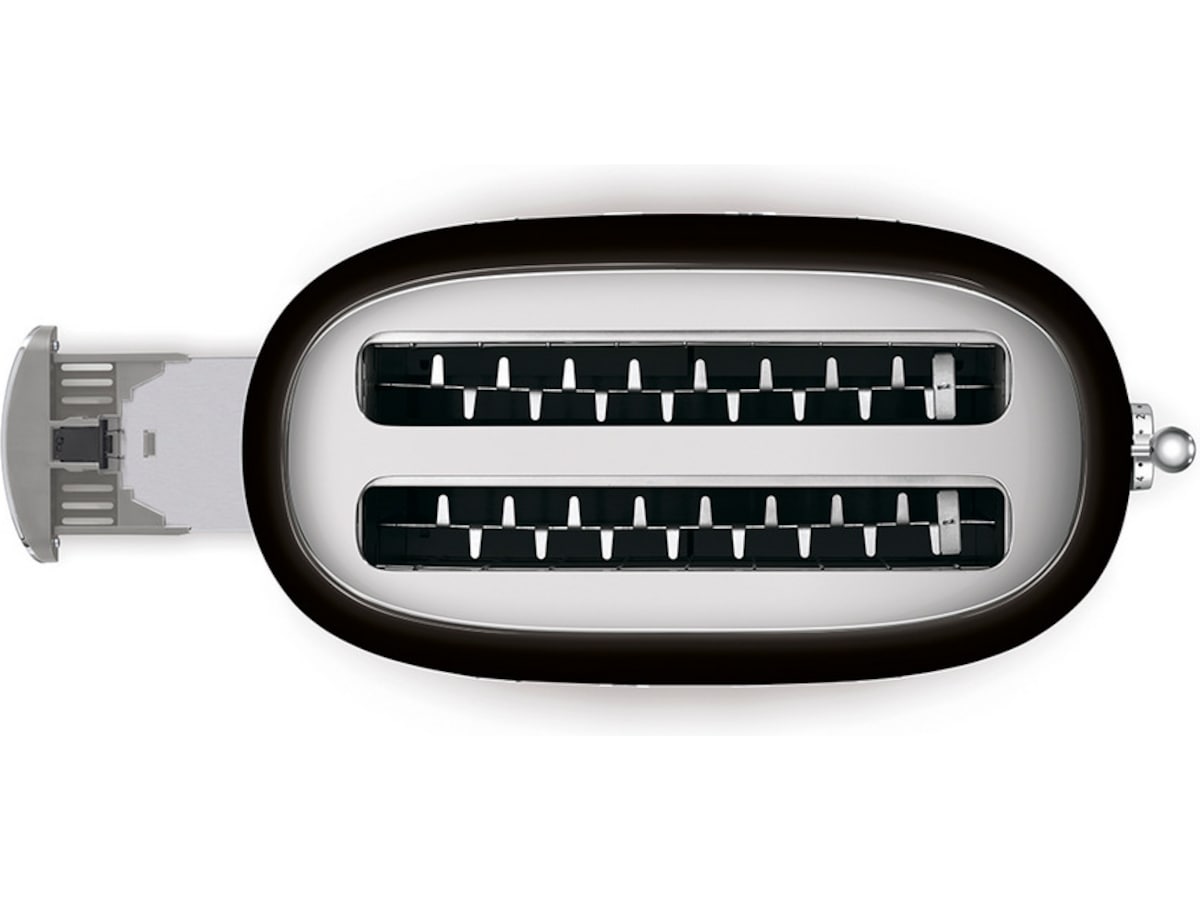 Smeg TSF02BLEU 4x2 brödrost (svart) Brödrostar