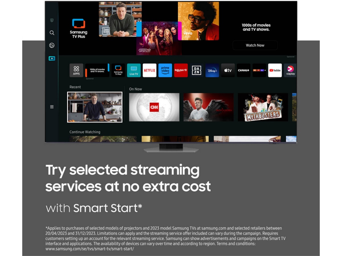 Samsung 98" Q80 QLED 4K TV TQ98Q80C Över 80 tums TV