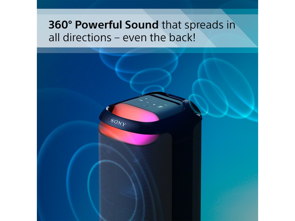 Sony SRS-XV800 trådlös bärbar högtalare (svart) Trådlös / Bluetooth högtalare