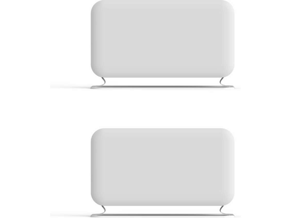 Mill Instant Max golvelement 2200W Mec (vit) 2-pack Fristående element