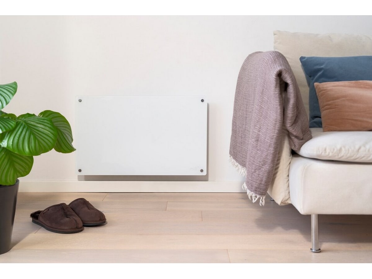 Mill Glas Panelelement 700W (vit) 2-pack Panelelement