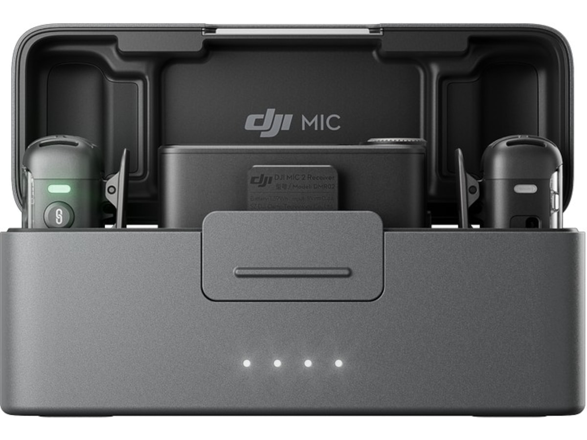 DJI Mic 2 (2 TX + 1 RX + Charging Case)  (shadow black) Kameramikrofon