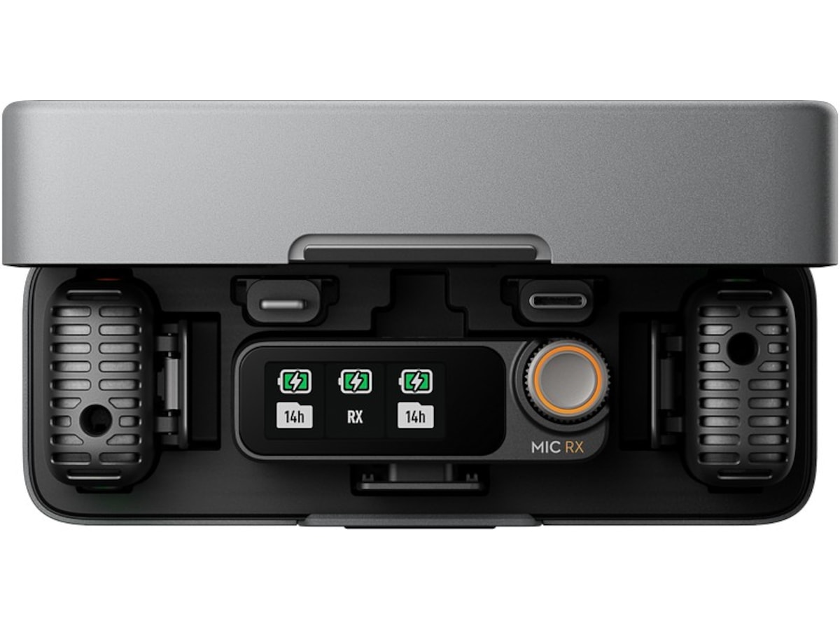 DJI Mic 2 (2 TX + 1 RX + Charging Case)  (shadow black) Kameramikrofon