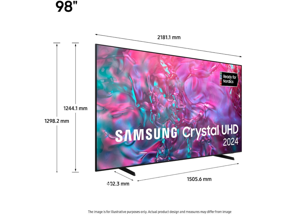 Samsung 98" DU9005K LED TV TU98DU9005K Över 80 tums TV