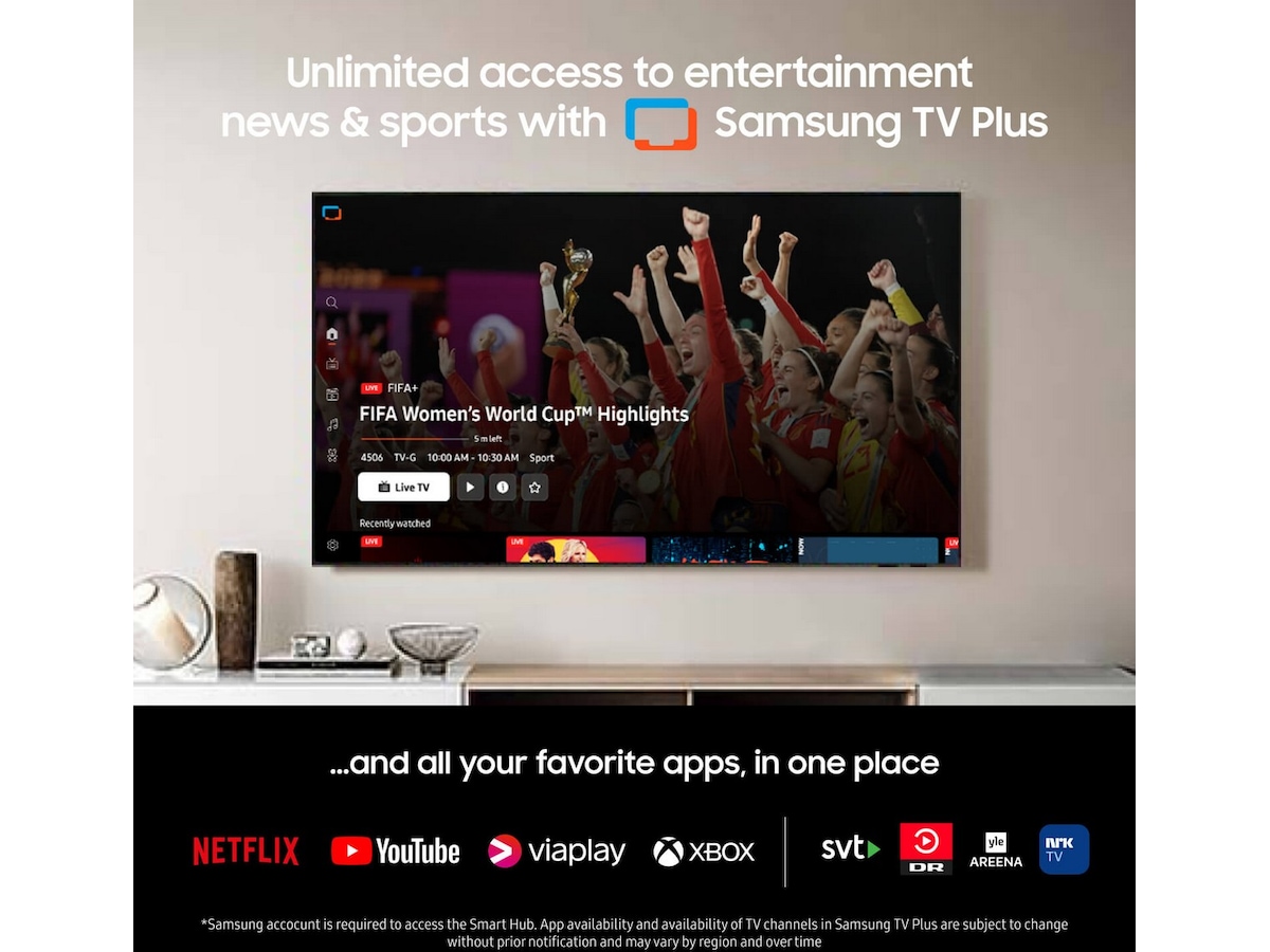 Samsung 98" DU9005K LED TV TU98DU9005K Över 80 tums TV