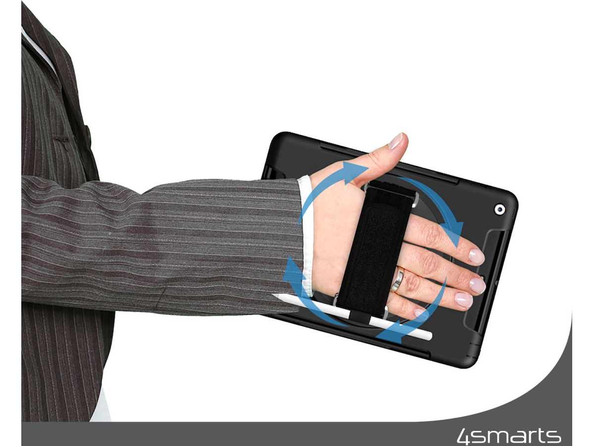 4smarts Galaxy Tab A9+ Rugged Case Grip skal (svart) Skydd