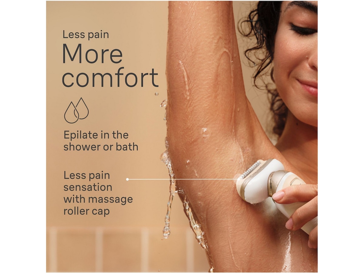 Braun Silk-épil 9 Flex 3D Epilator SES9-041 (vit/guld) Epilator & IPL-hårborttagning