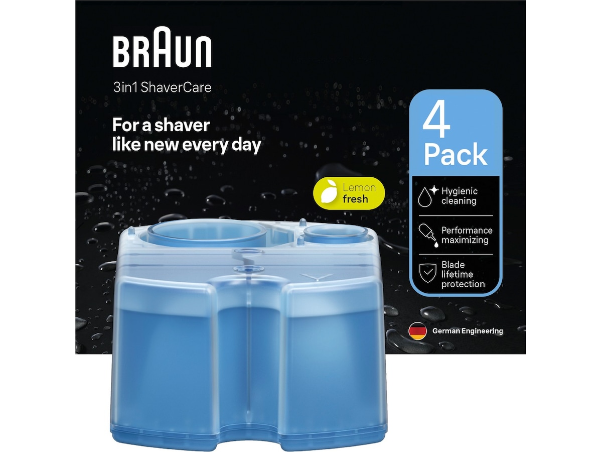 Braun 3-i-1 ShaverCare Refill-patroner för SmartCare-stationer 4 st Tillbehör till rakapparat