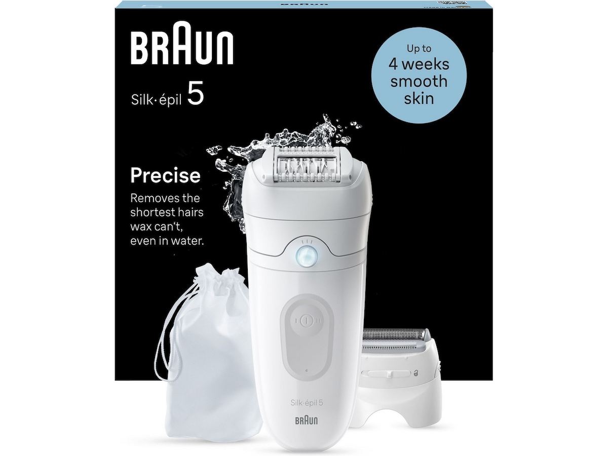 Braun Silk-épil 5 Epilator SE5-041 (vit/grå) Epilator & IPL-hårborttagning