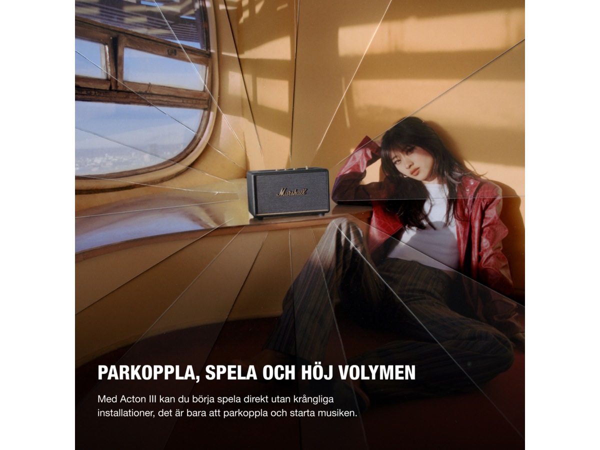 Marshall Acton III Trådlös bluetooth högtalare (Svart) Trådlös / Bluetooth högtalare