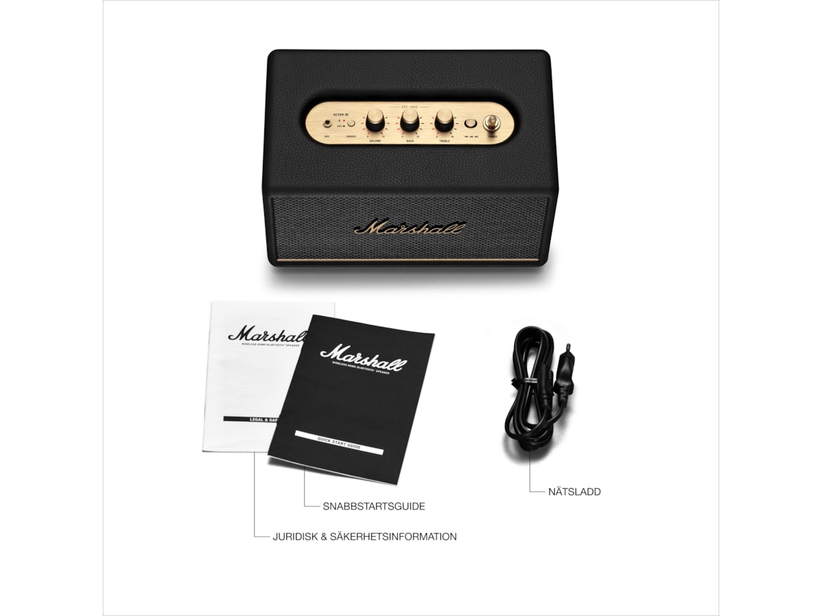 Marshall Acton III Trådlös bluetooth högtalare (Svart) Trådlös / Bluetooth högtalare