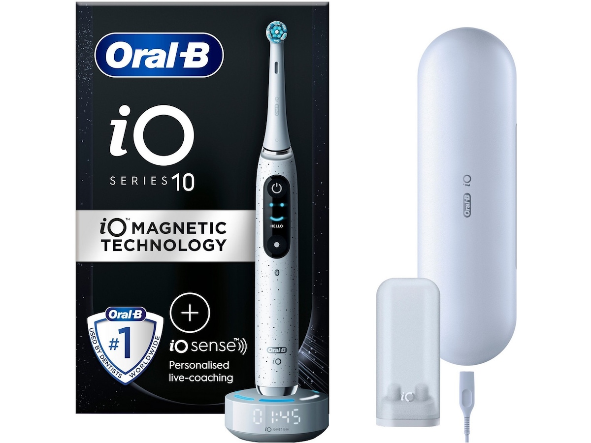 Oral-B iO 10 elektrisk tandborste (stjärndamm vit) Eltandborste