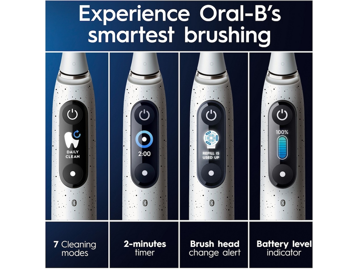 Oral-B iO 10 elektrisk tandborste (stjärndamm vit) Eltandborste