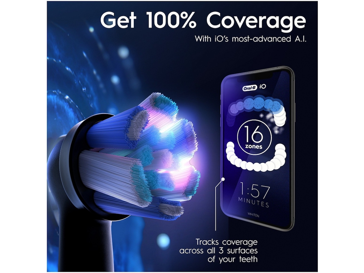 Oral-B iO 10 elektrisk tandborste (stjärndamm vit) Eltandborste