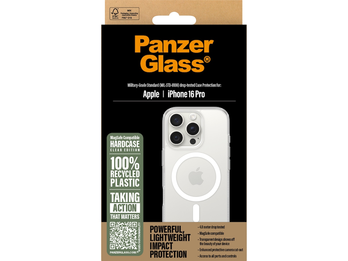 PanzerGlass iPhone 16 Pro HardCase skal (transparent) Mobilskal
