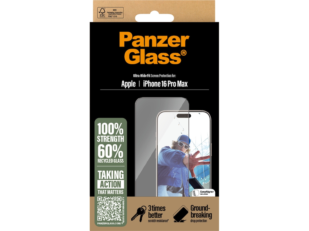 PanzerGlass iPhone 16 Pro Max skärmskydd Skärmskydd mobiltelefon