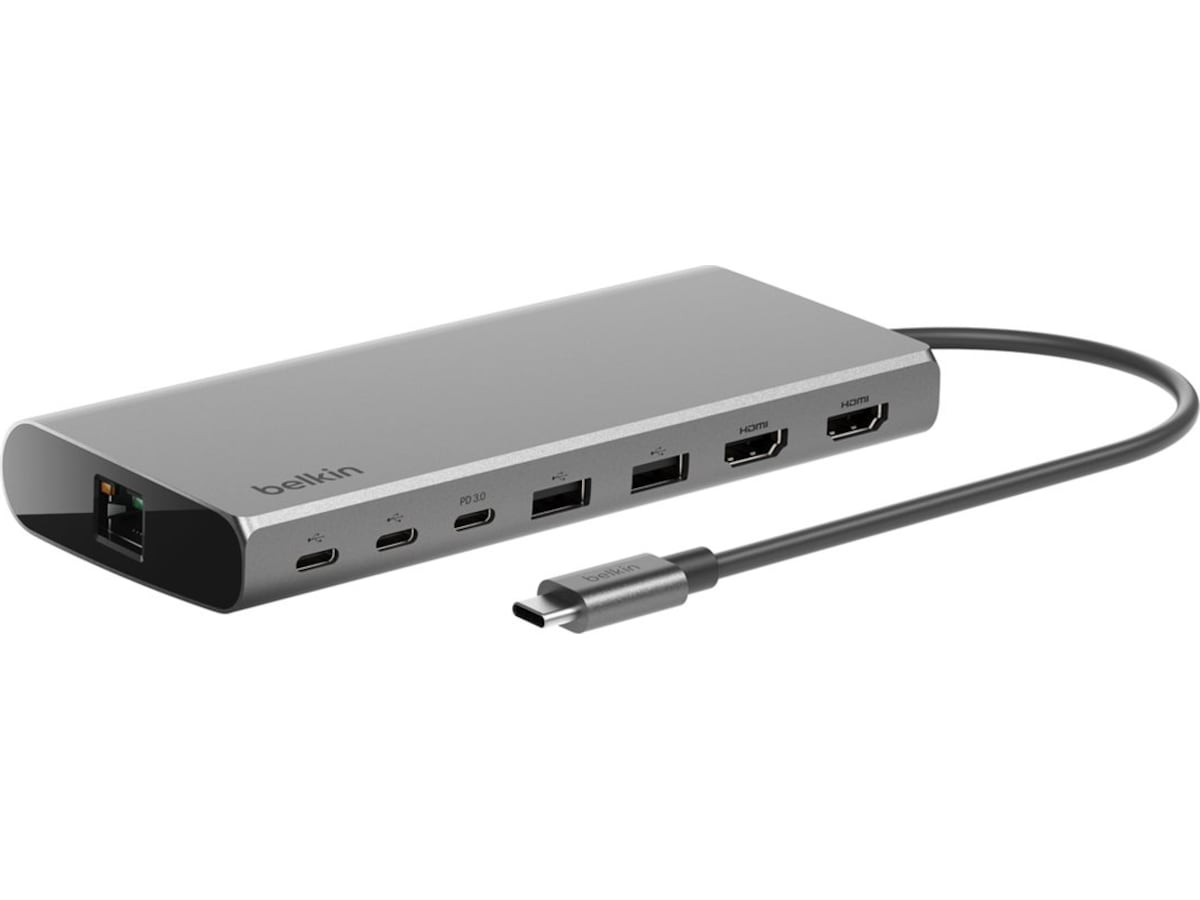 Belkin Universal USB-C 8-in-1 Dual Display Core Hub Dockningsstation och USB-hub