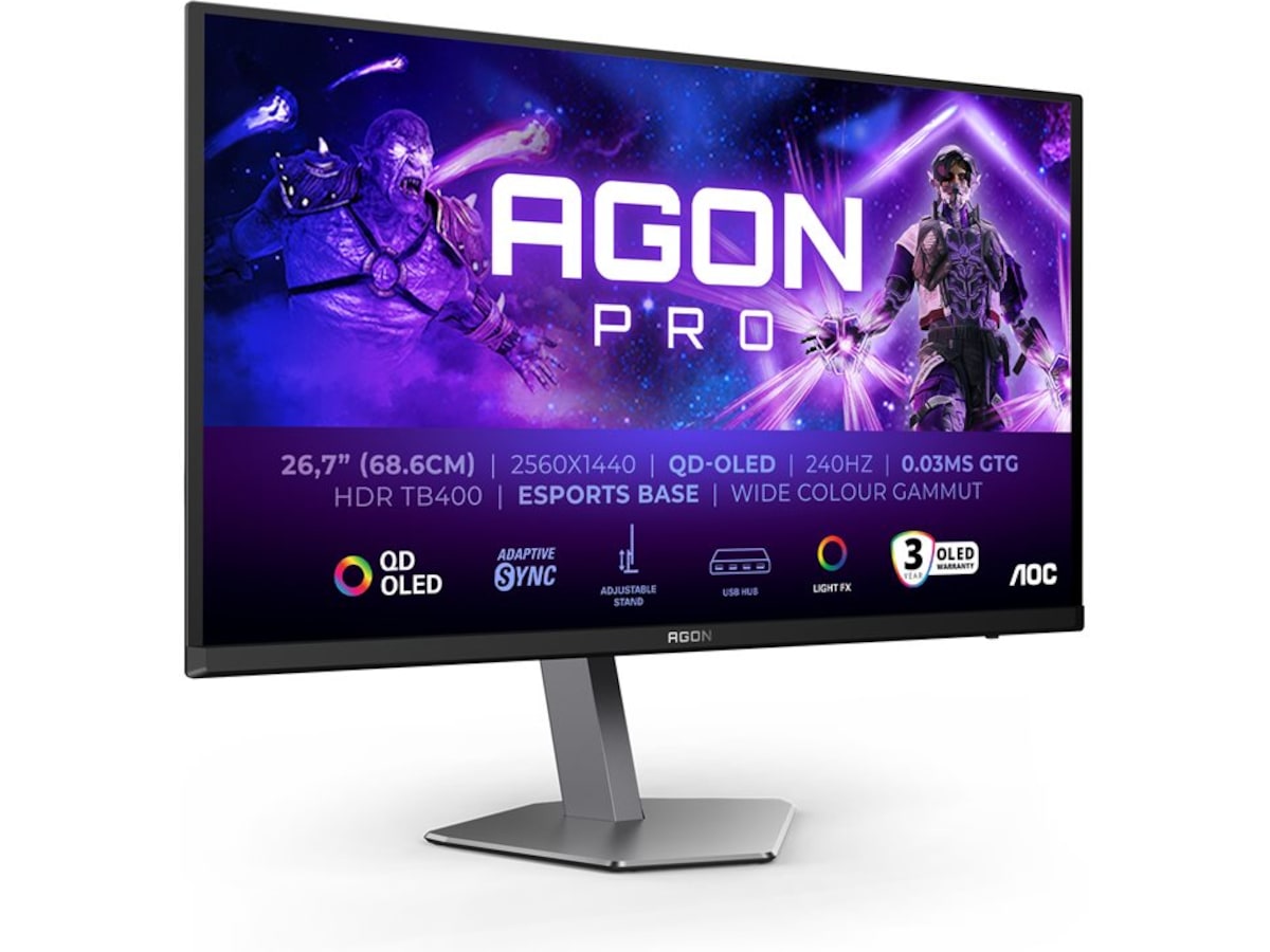AOC 27" gamingskärm Agon Pro AG276QZD2 Gamingskärmar