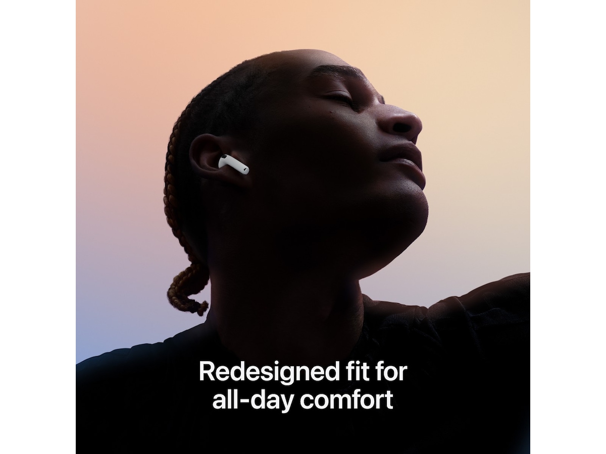 Apple AirPods 4 Aktiv brusreducering trådlösa hörlurar, In-ear (vit) In-ear hörlurar