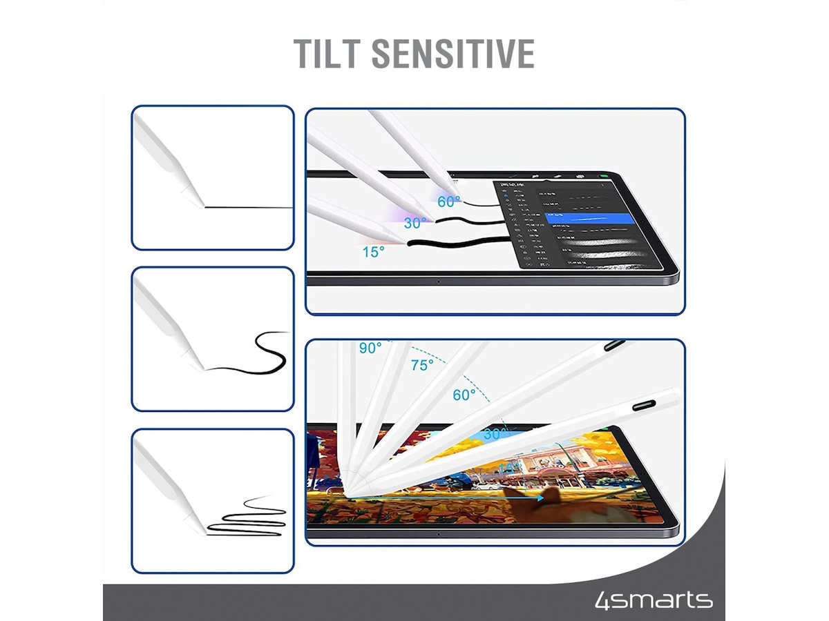 4smarts Pencil Pro 3 iPad stylus (vit) Tangentbord och pennor