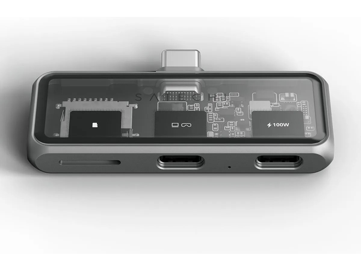 Satechi Mobile XR USB-C Hub (rymdgrå) Dockningsstation och USB-hub
