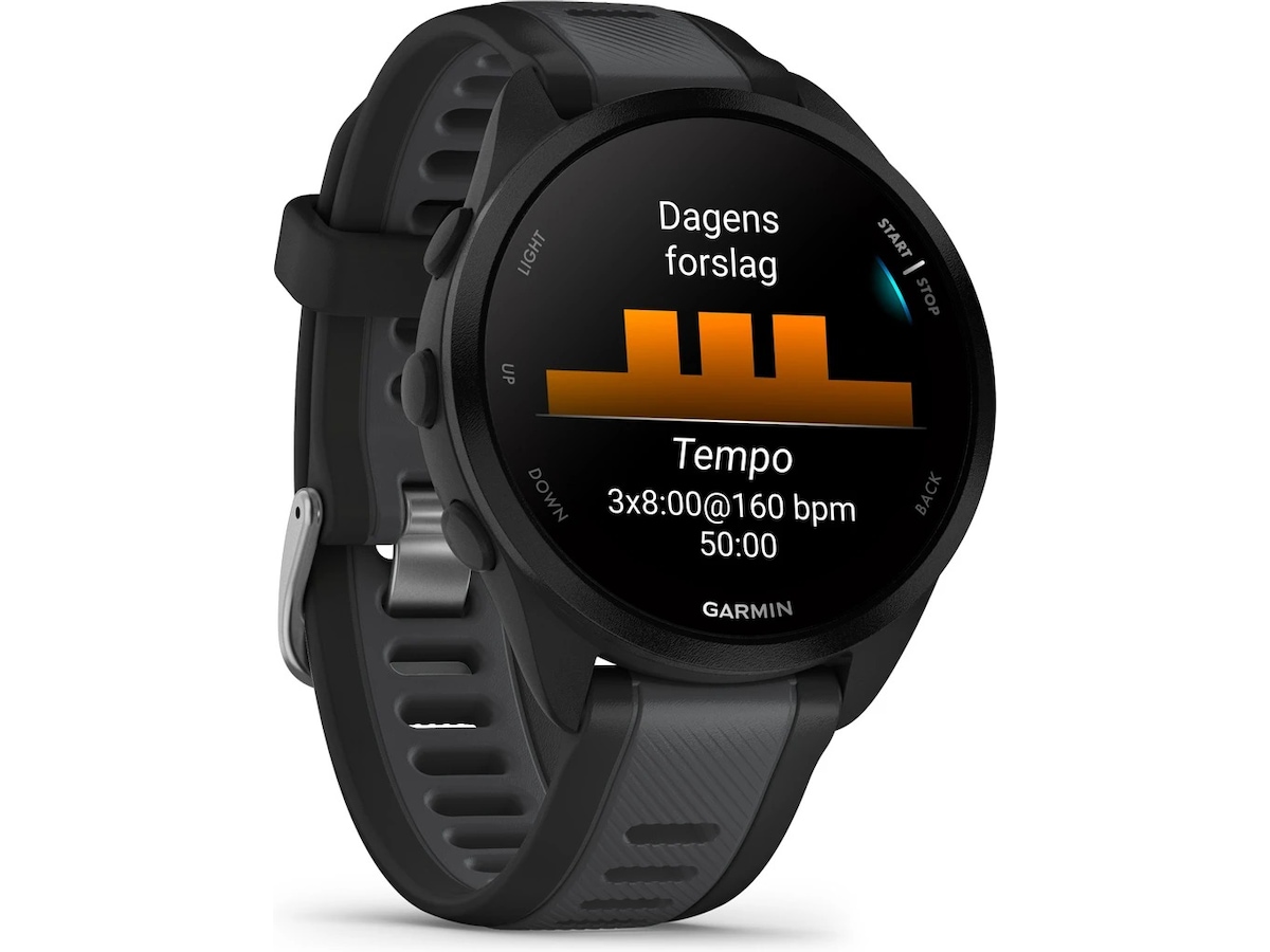 Garmin Forerunner 165 Music 43mm GPS (svart/skiffergrå) Smartwatches