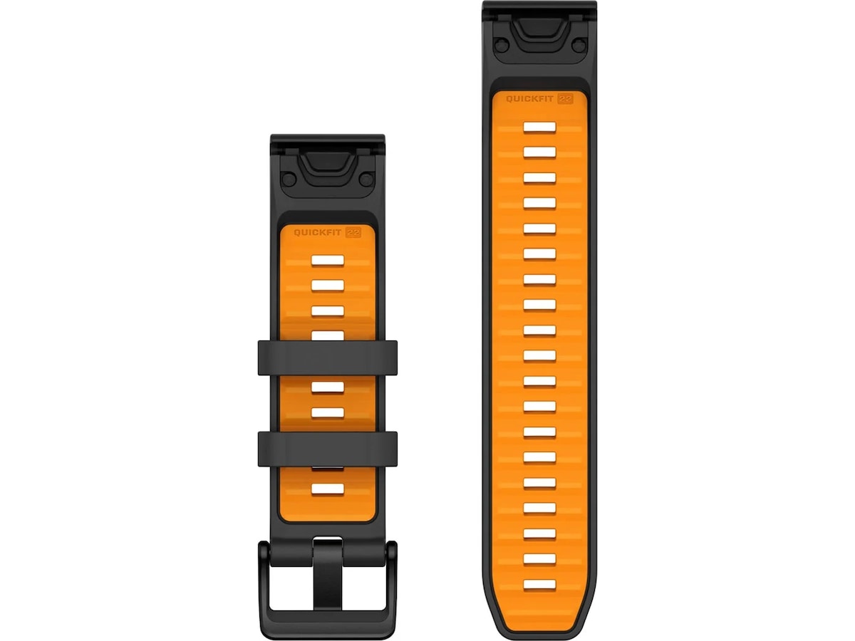 Garmin QuickFit Silikonarmband 22mm (grafit/orange) Armband