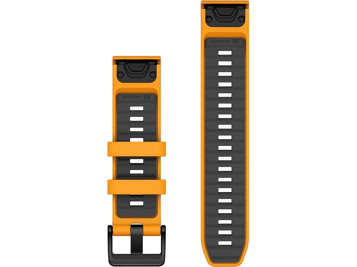 Garmin QuickFit Silikonarmband 22mm (orange/grafit) Armband