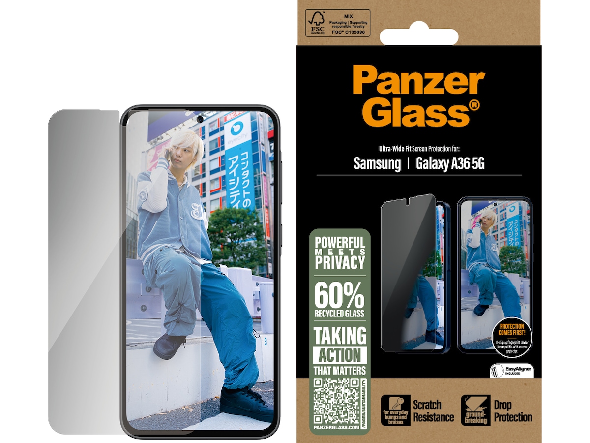 PanzerGlass Galaxy A36 5G Privacy skärmskydd Skärmskydd mobiltelefon