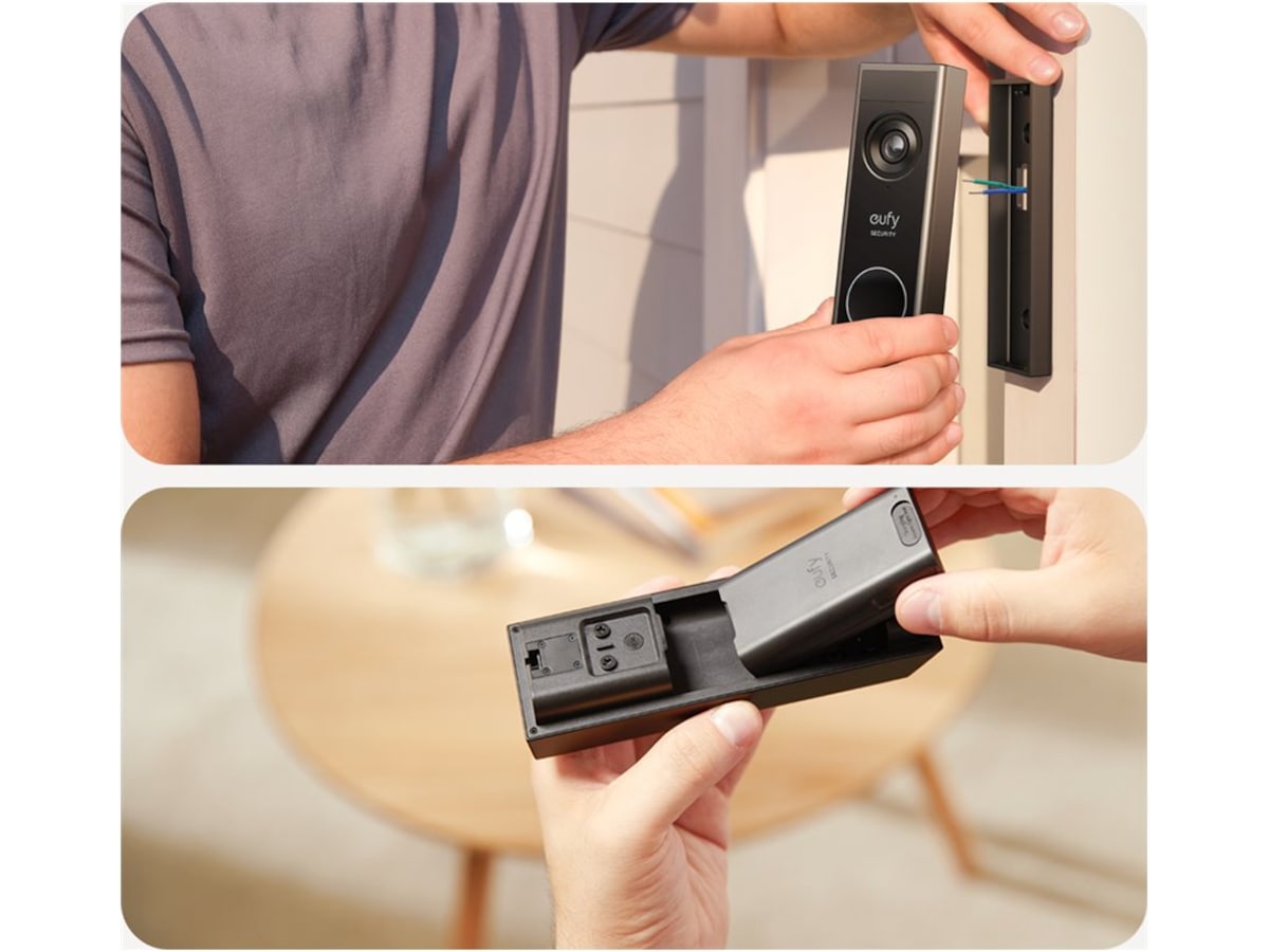 Eufy E340 Videodörrklocka med Edge HomeBase Mini Ringklockor