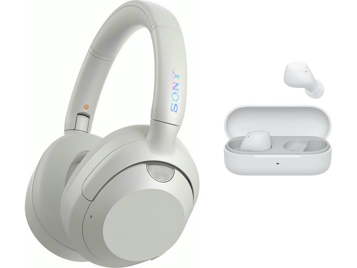 Sony ULT WEAR trådlösa hörlurar Over-Ear med mic (vit) Hörlurar