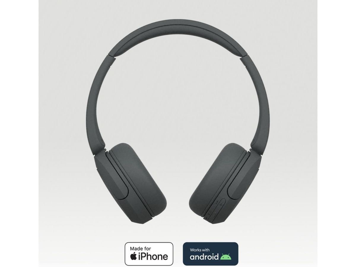Sony WH-CH520 trådlösa hörlurar, On-Ear (svart) x2 Hörlurar
