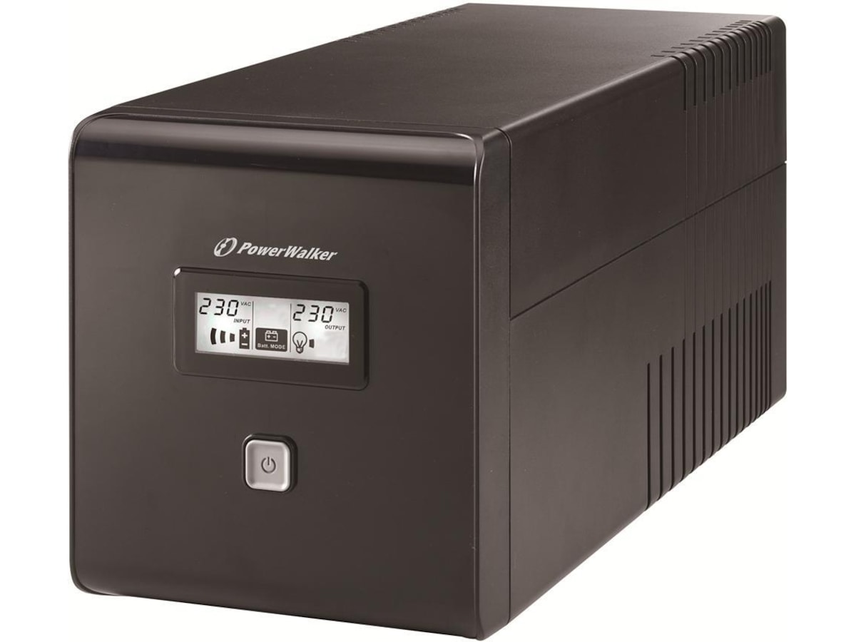 BlueWalker PW UPS VI 1000 LCD Schuko UPS och UPS-batteri