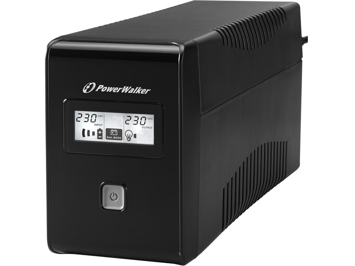BlueWalker PW UPS VI 650 LCD Schuko UPS och UPS-batteri