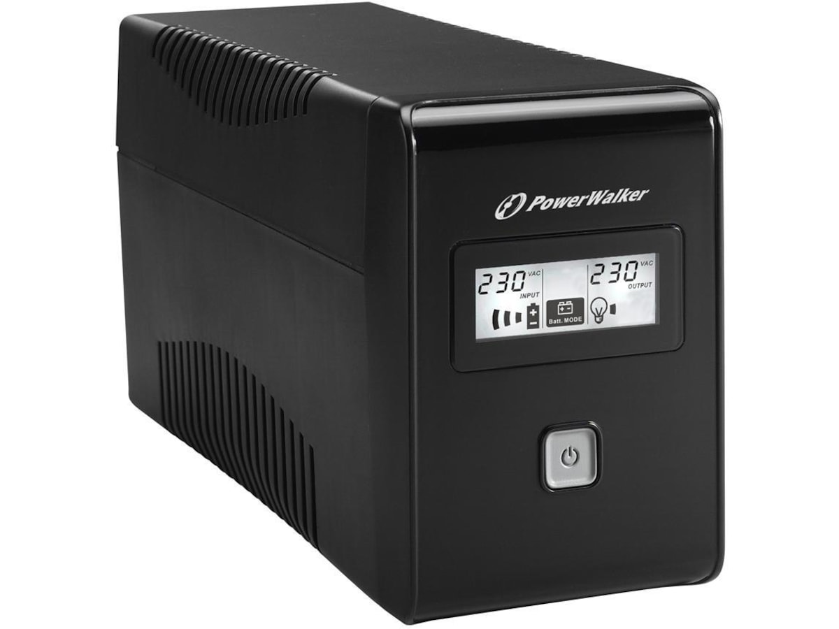 BlueWalker PW UPS VI 650 LCD Schuko UPS och UPS-batteri